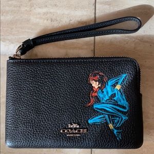 Limited edition black widow Marvel coach wristlet